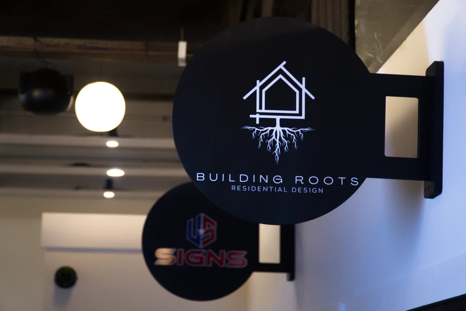 Building Roots Residential Design tenant sign